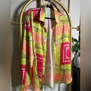 Colorful Women's Button Down